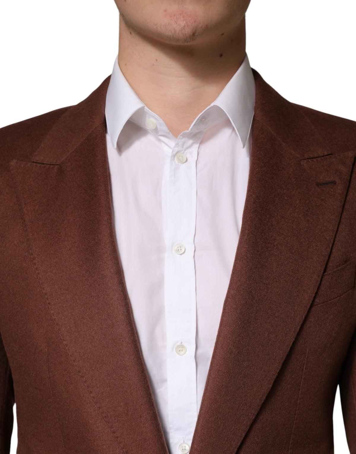 Dolce & Gabbana Brauner Kaschmir-Sakko mit Einreiher