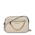 Beige Leder Crossbody Bag