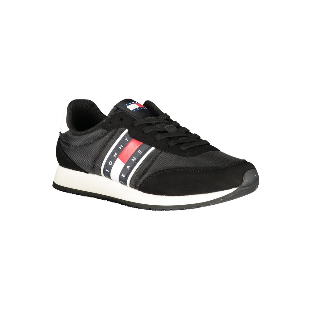 Tommy Hilfiger Schwarzer Sneaker aus Polyurethan für Herren