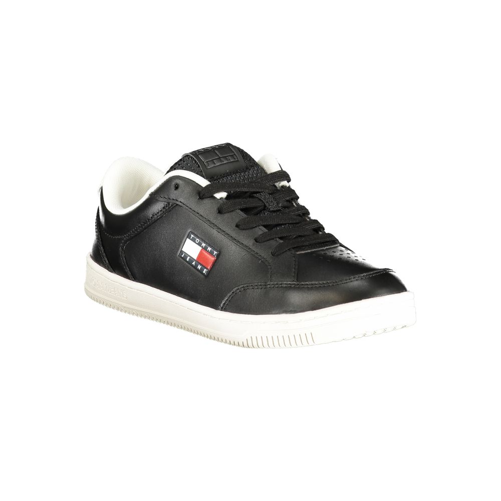Tommy Hilfiger Schwarzer Sneaker aus Polyurethan für Herren