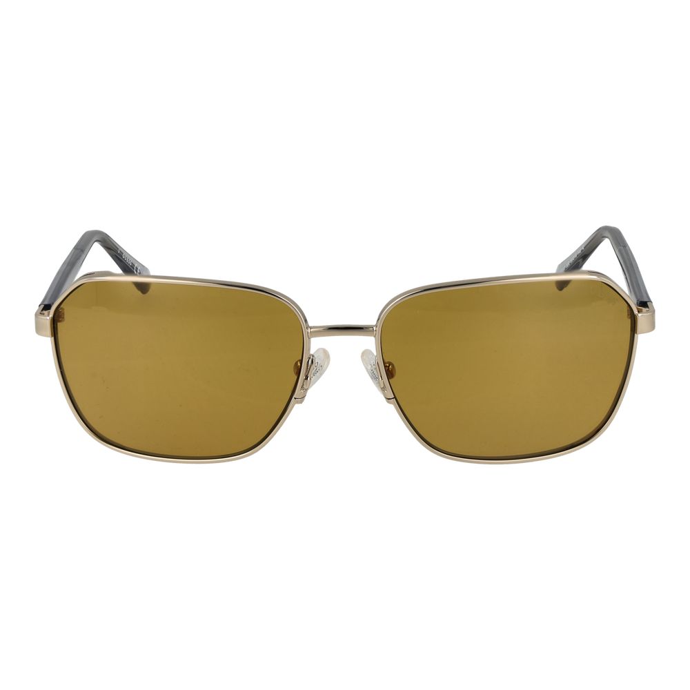 Guess Sonnenbrille aus goldfarbenem Metall – Stilvoll & Elegant.