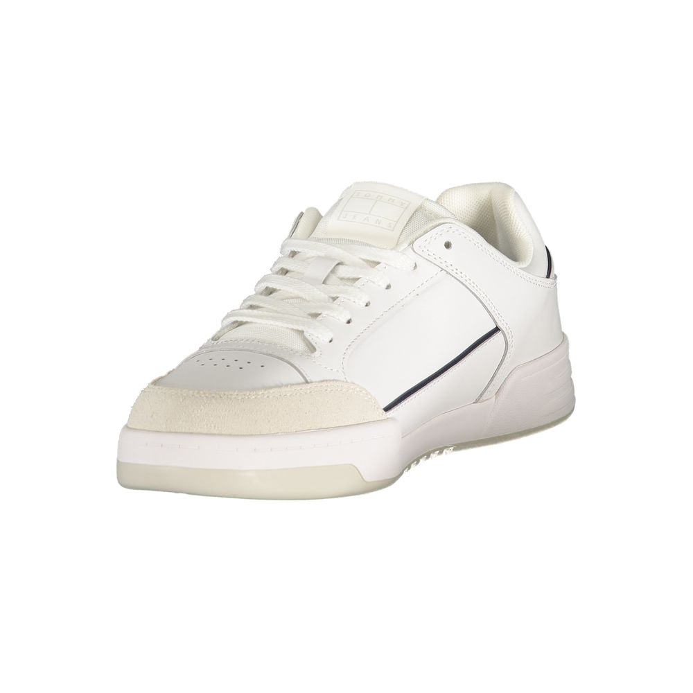 Tommy Hilfiger Weißer Herren-Sneaker aus Polyurethan