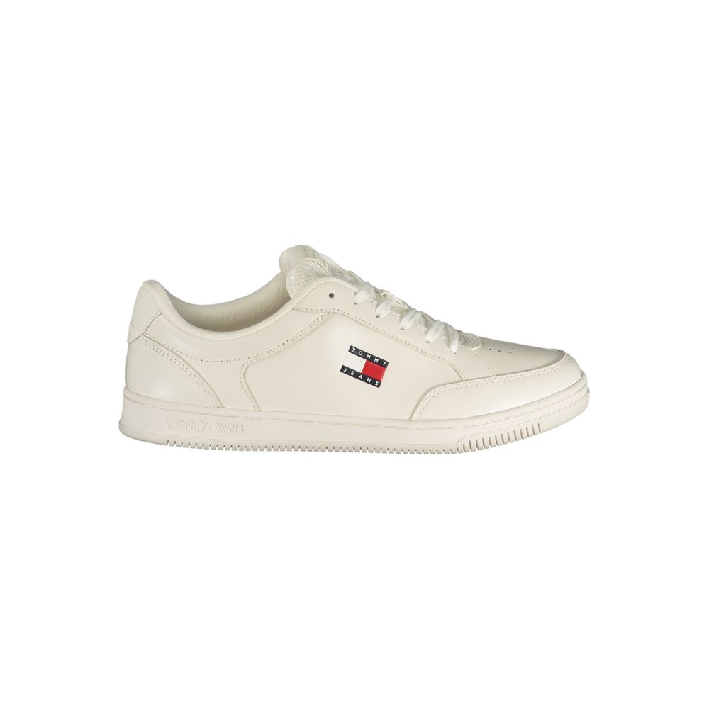 Tommy Hilfiger Weißer Herren-Sneaker aus Polyurethan