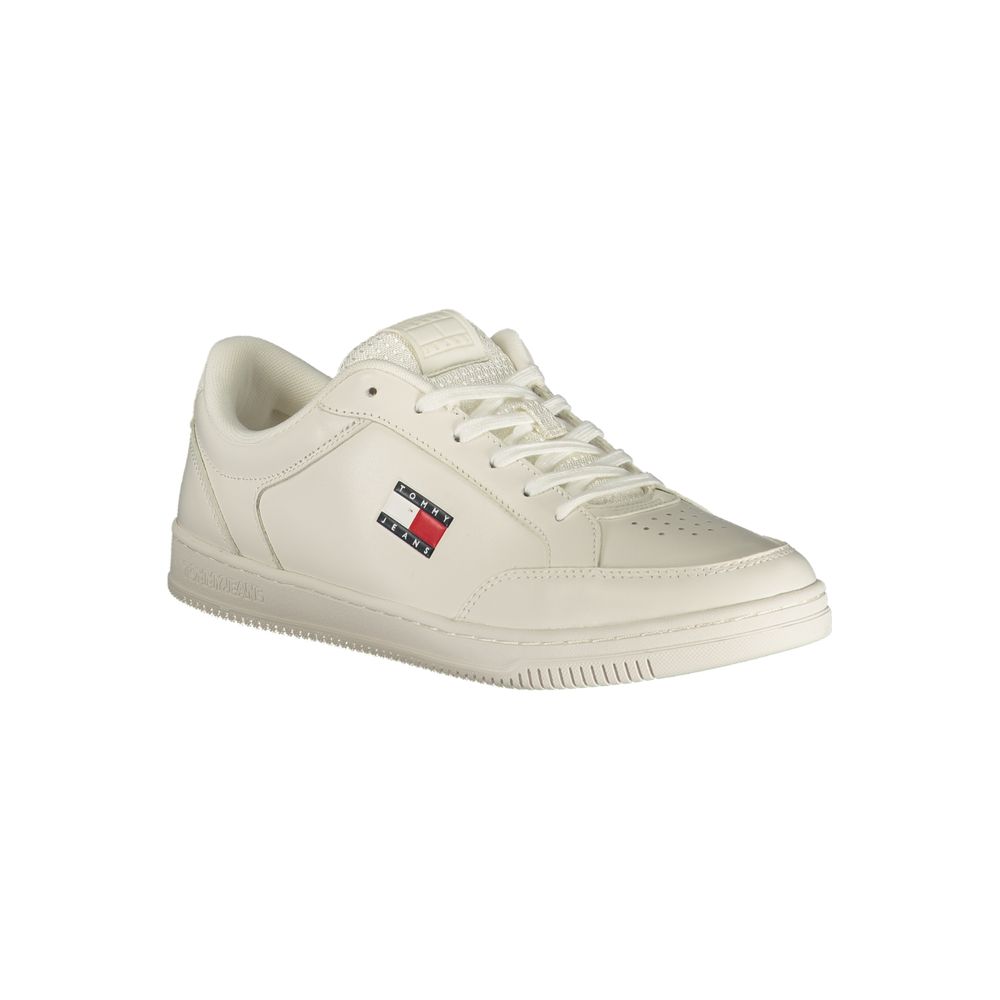 Tommy Hilfiger Weißer Herren-Sneaker aus Polyurethan