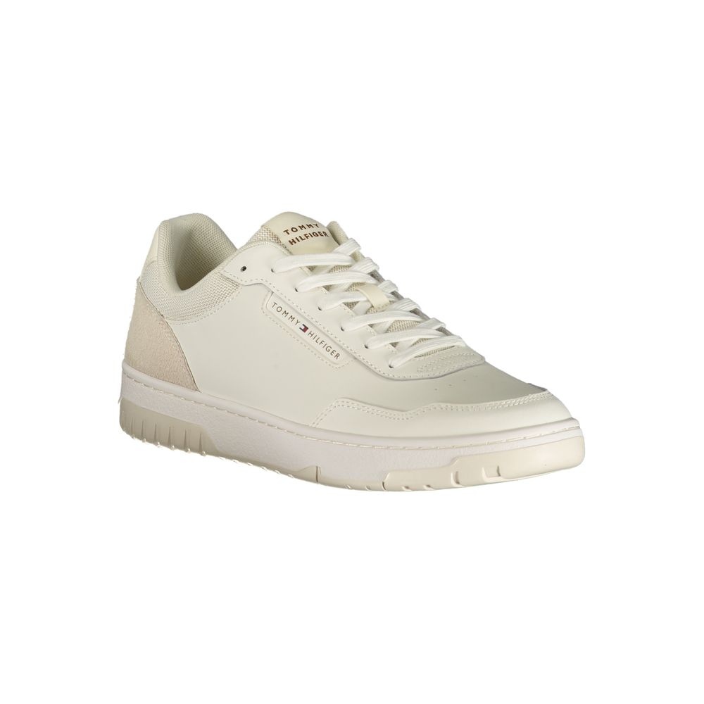 Tommy Hilfiger Herren-Sneaker aus weißem Polyurethan