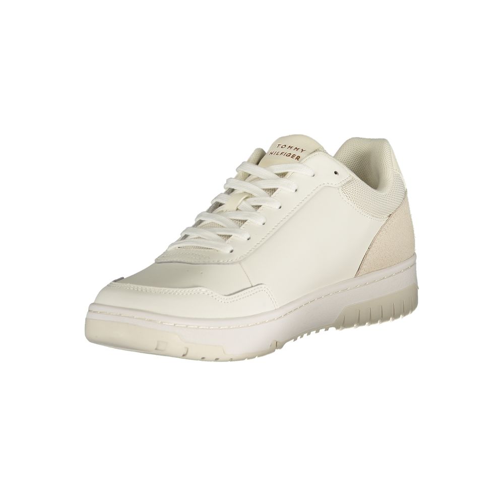 Tommy Hilfiger Herren-Sneaker aus weißem Polyurethan