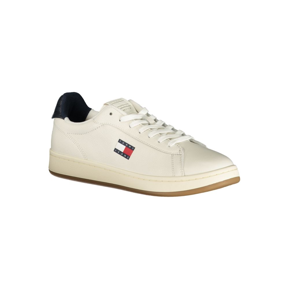 Tommy Hilfiger Bianco Polyurethan-Sneaker für Herren