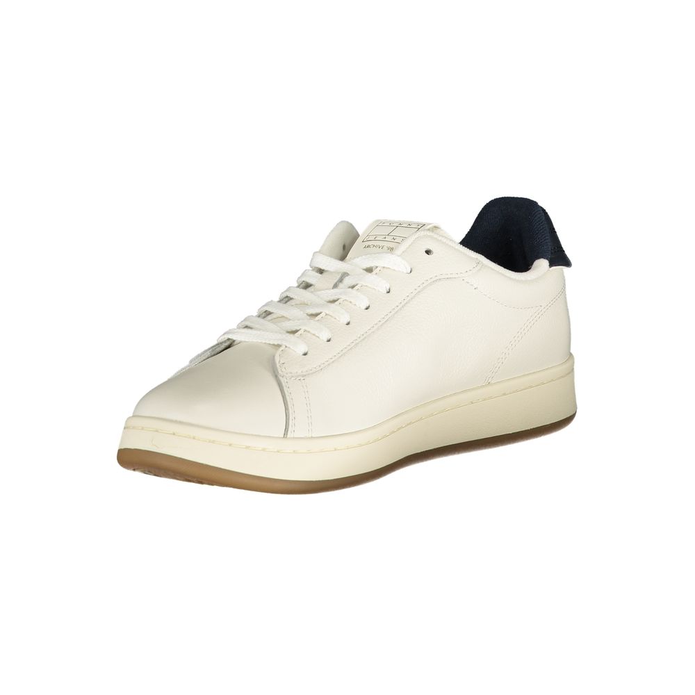 Tommy Hilfiger Bianco Polyurethan-Sneaker für Herren