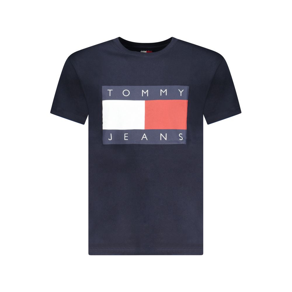 Tommy Hilfiger Blaues Baumwoll-T-Shirt für Herren