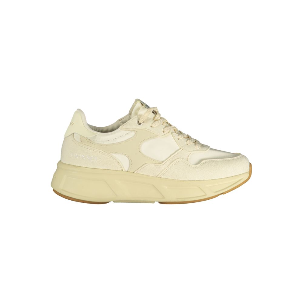 Twinset Damen Sneaker aus Beige Polyurethan