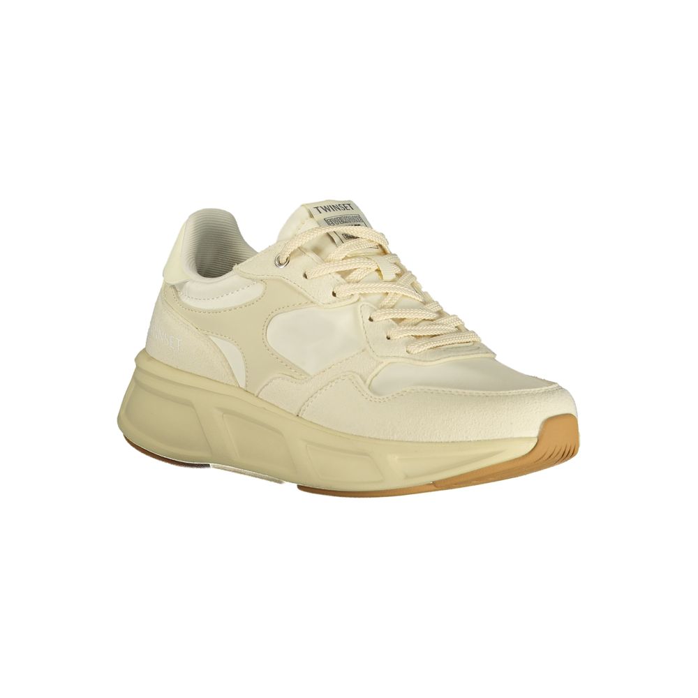 Twinset Damen Sneaker aus Beige Polyurethan