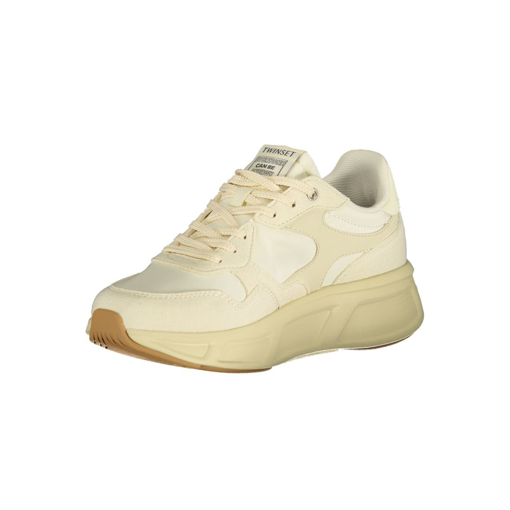 Twinset Damen Sneaker aus Beige Polyurethan