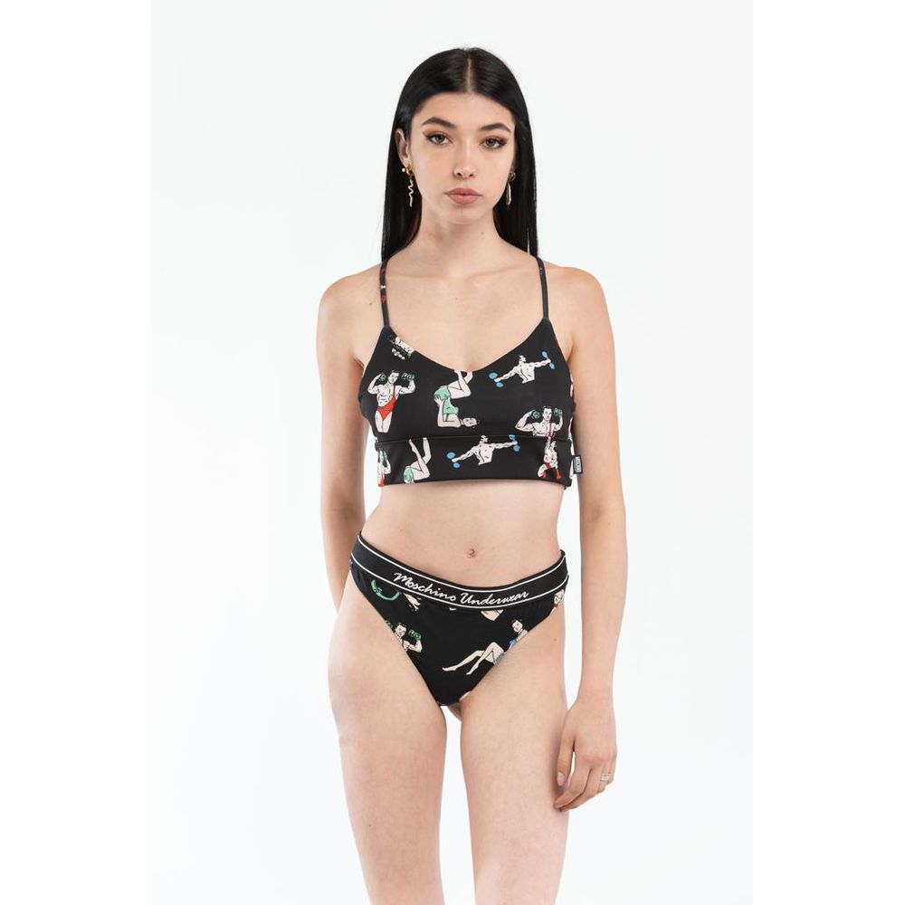 Moschino Schwarze Tanktops aus Polyester