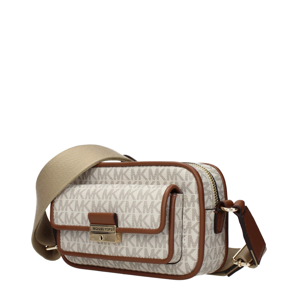Michael Kors Beige Stoff-Umhängetasche