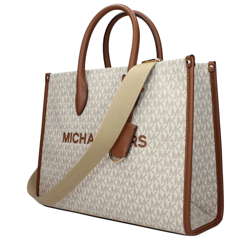 Beige Stoff-Handtasche