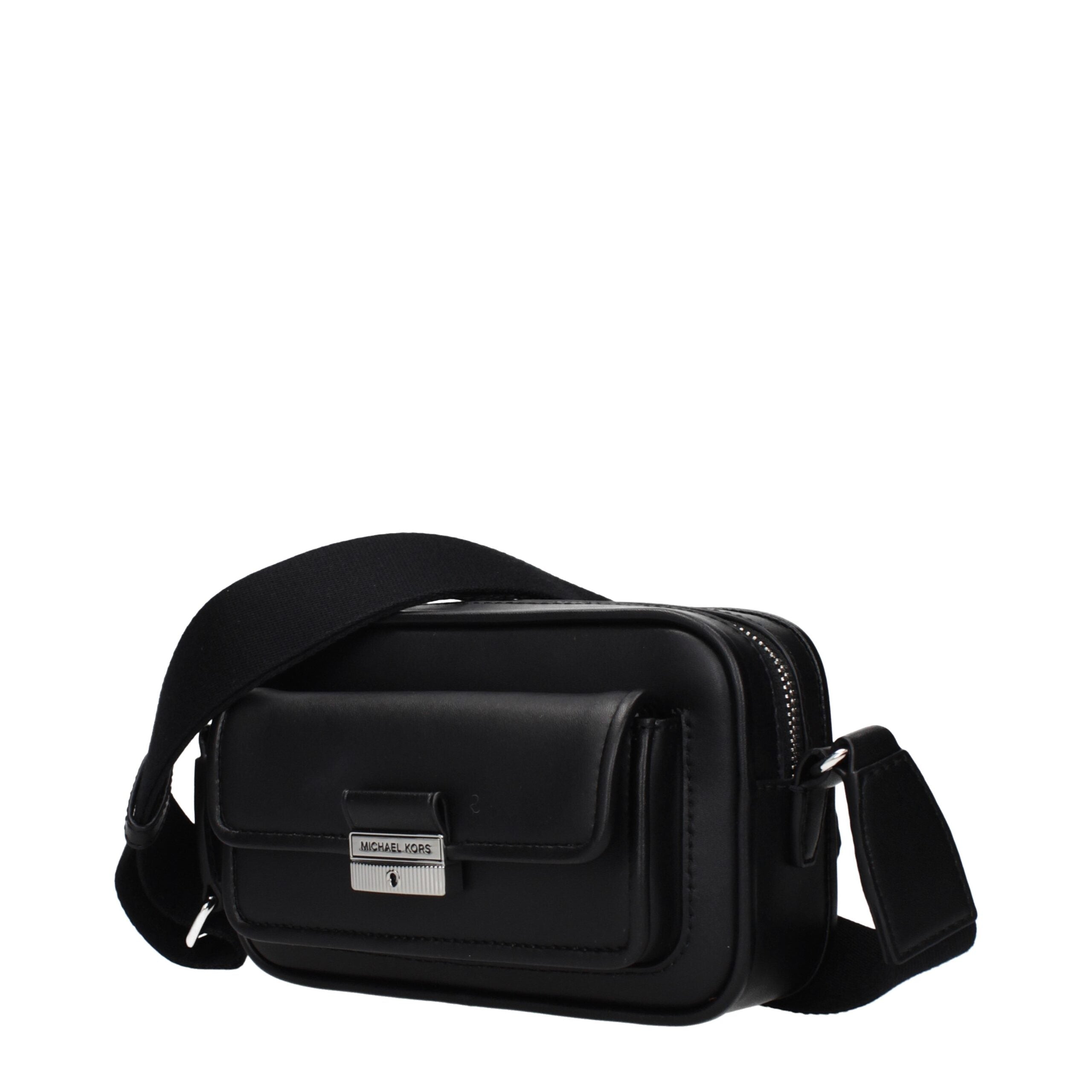 Michael Kors Schwarze Leder Umhängetasche