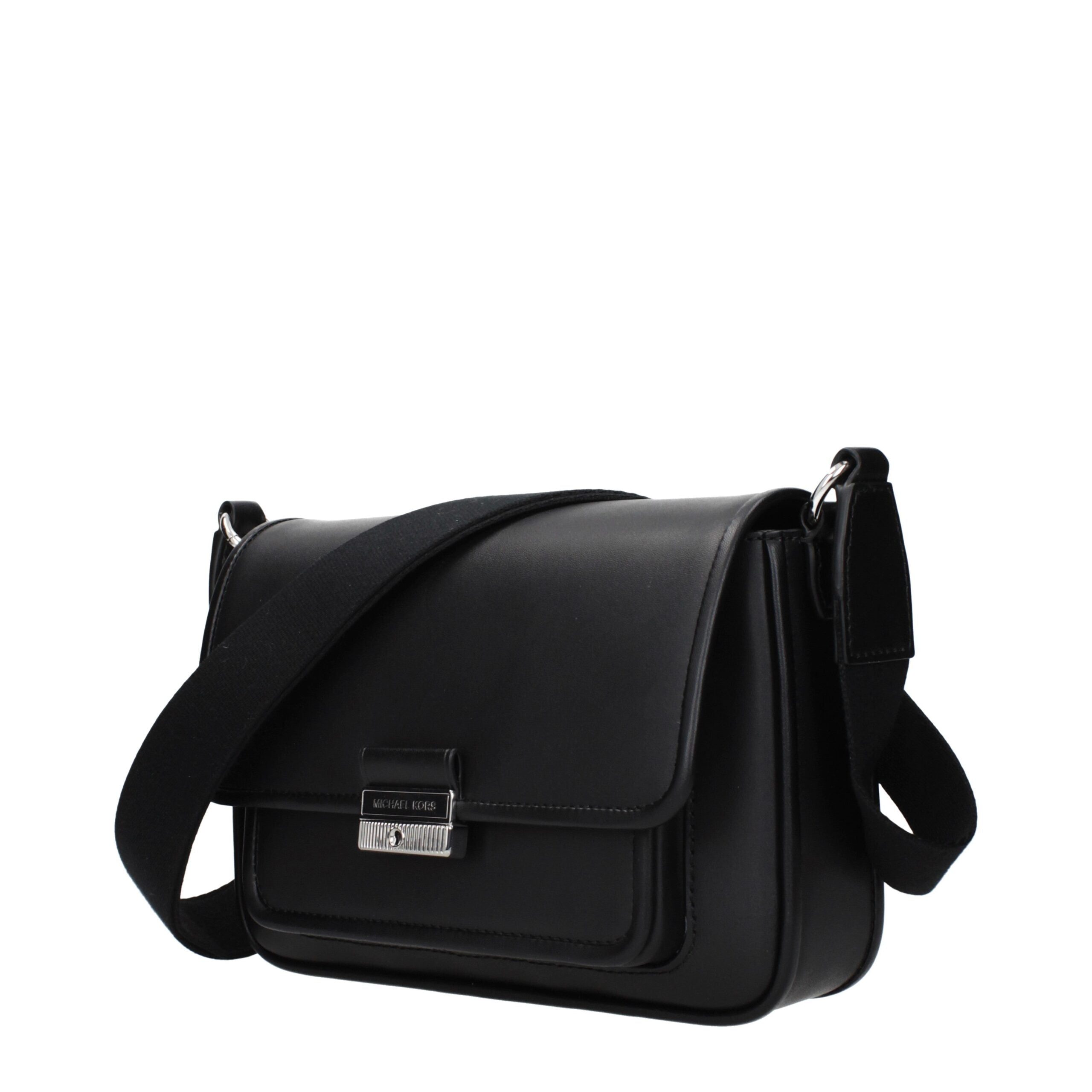 Michael Kors Schwarze Leder Umhängetasche