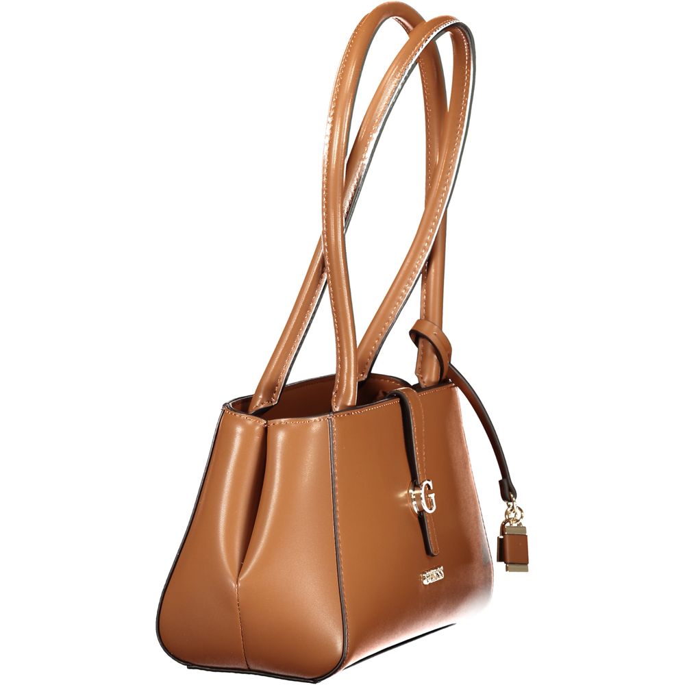 Guess Handtasche für Damen aus braunem Polyurethan