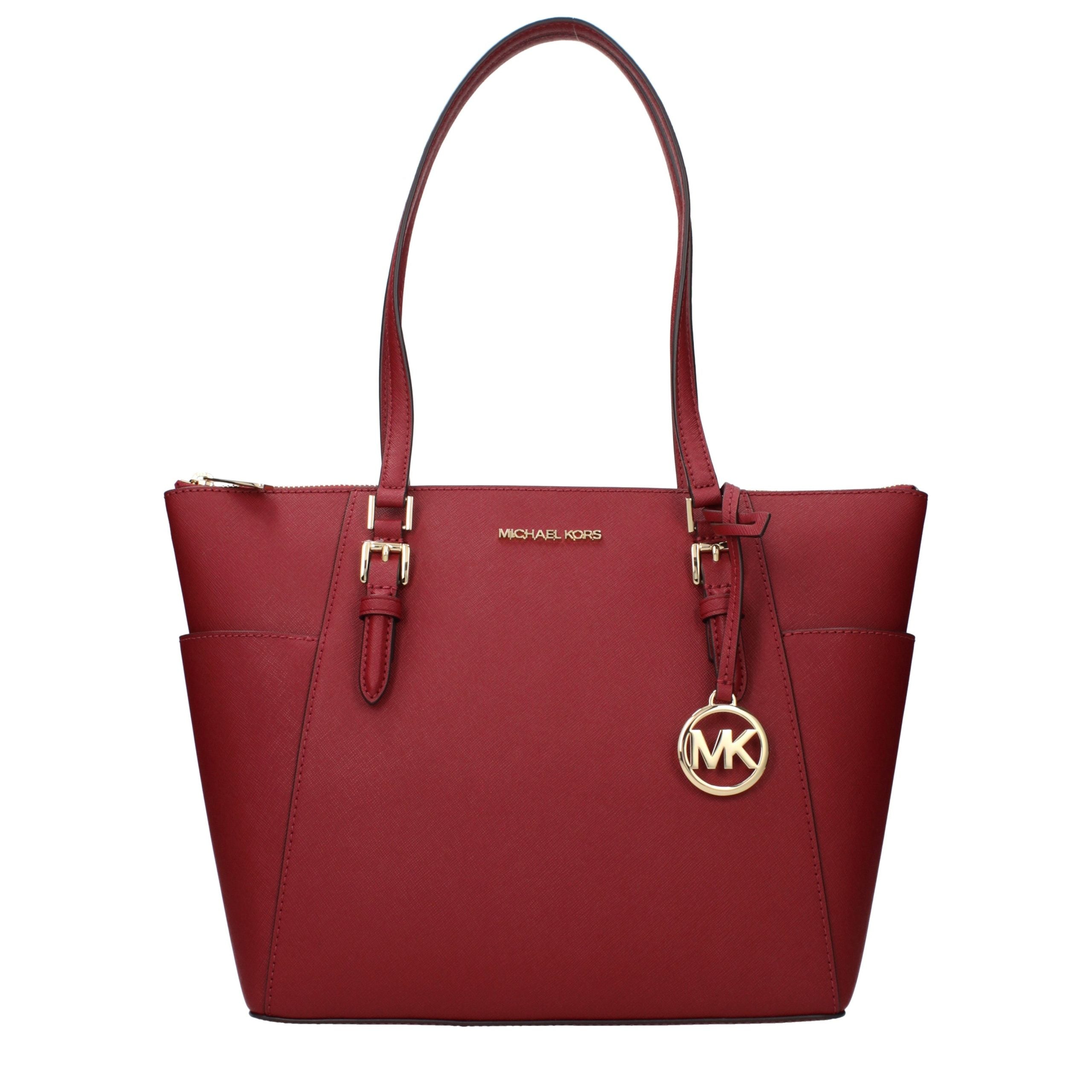 Rote Leder Schultertasche