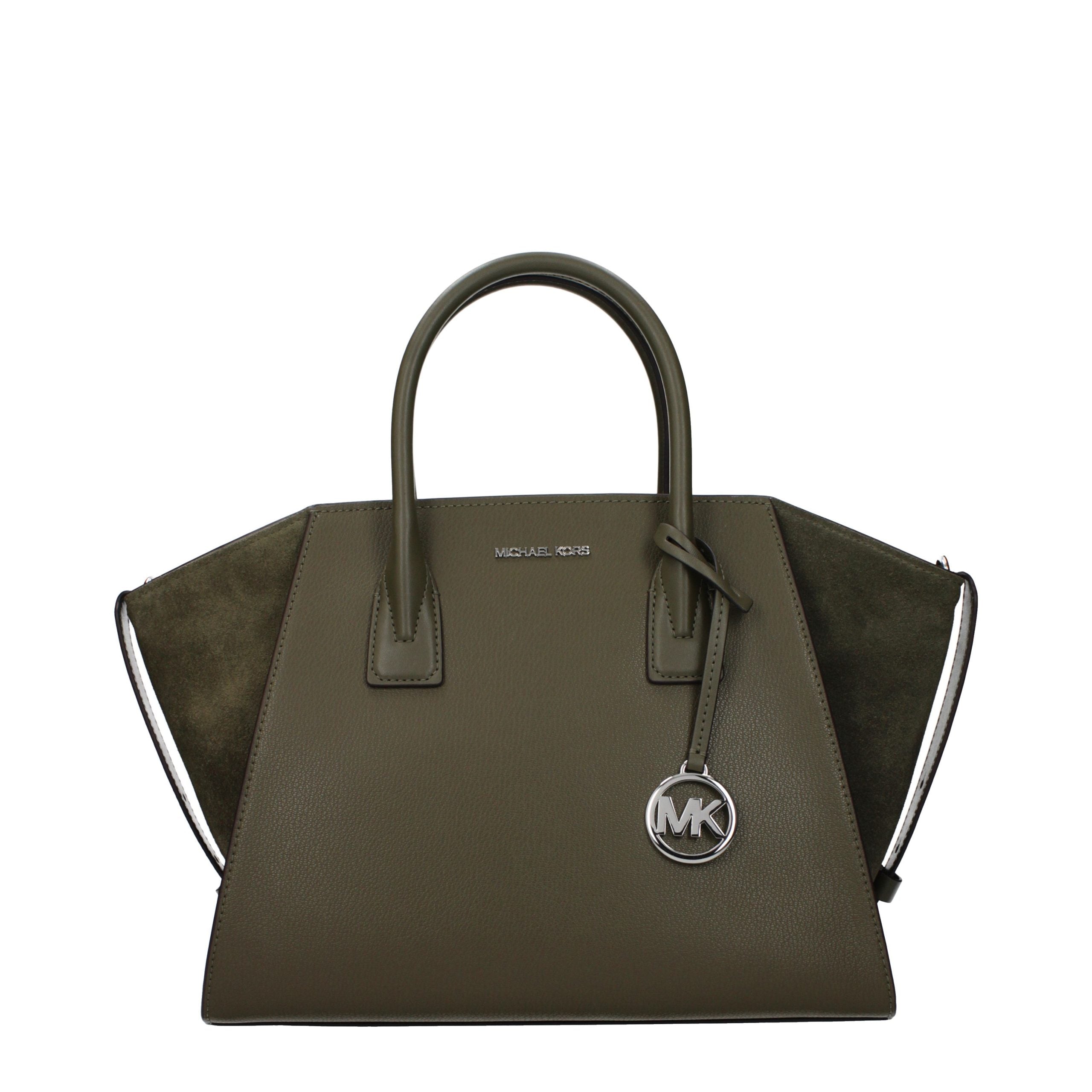 Grüne Lederhandtasche