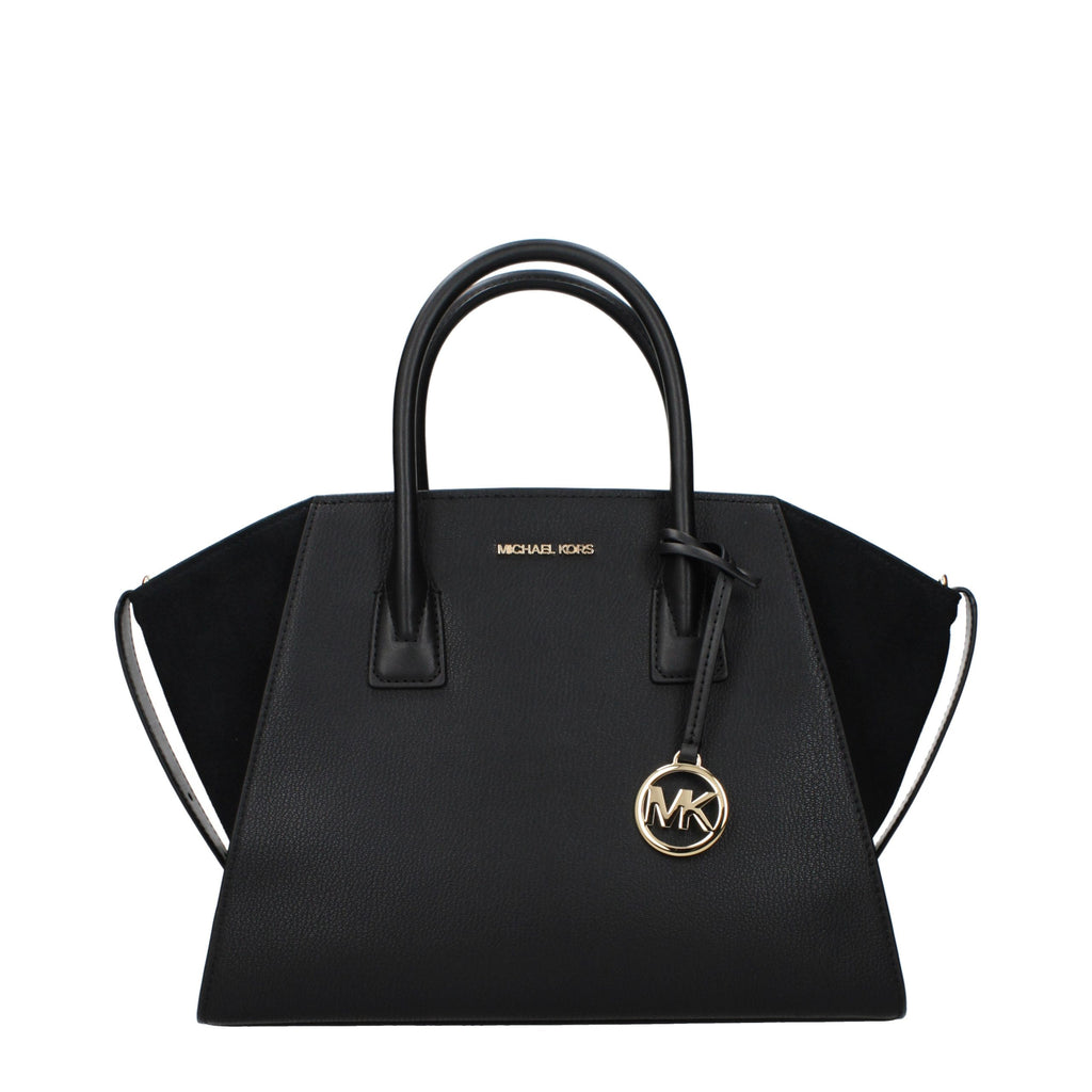 Michael Kors Schwarze Lederhandtasche
