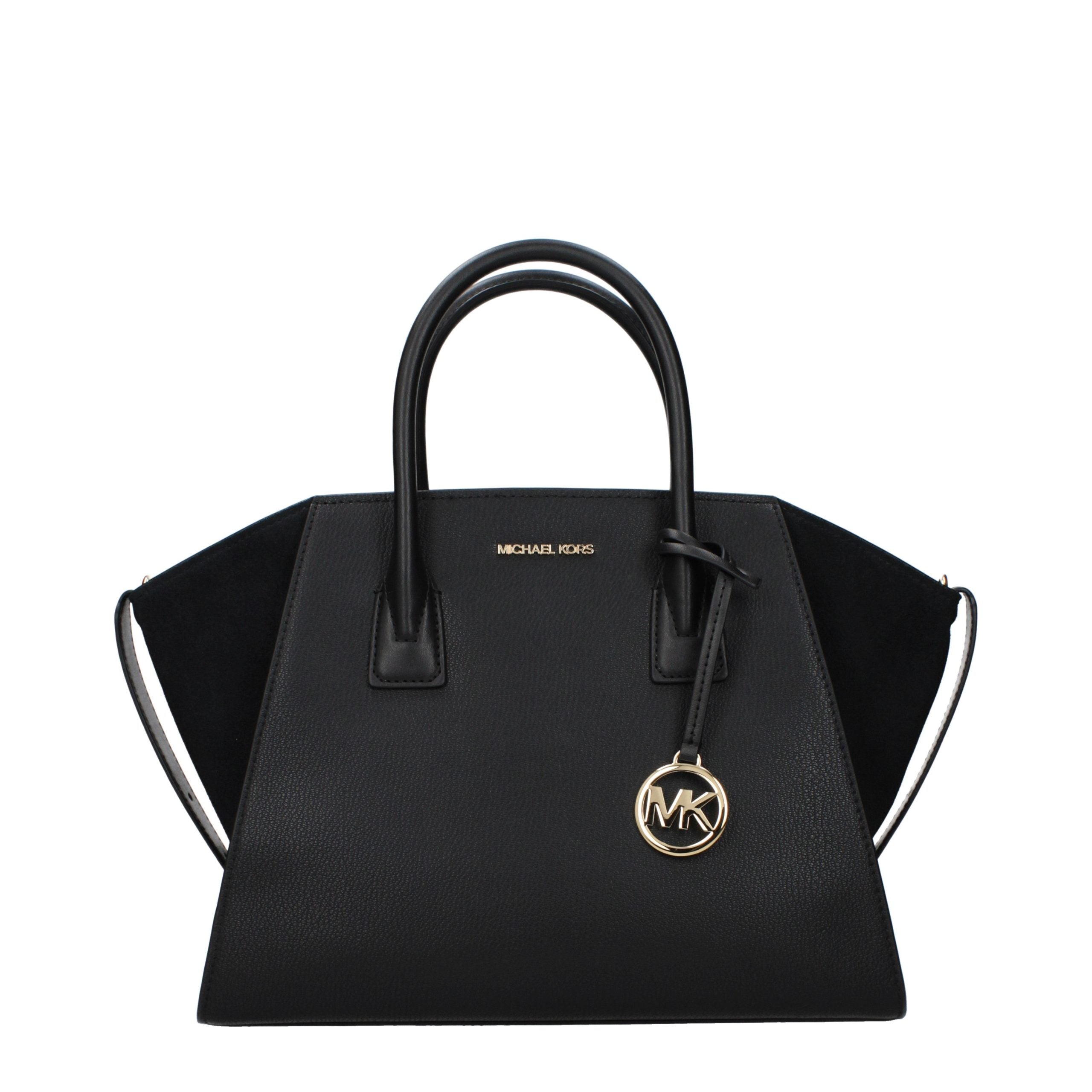 Michael Kors Schwarze Lederhandtasche
