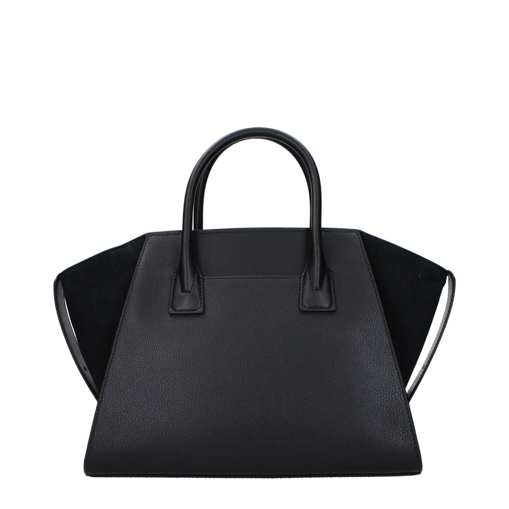 Michael Kors Schwarze Lederhandtasche