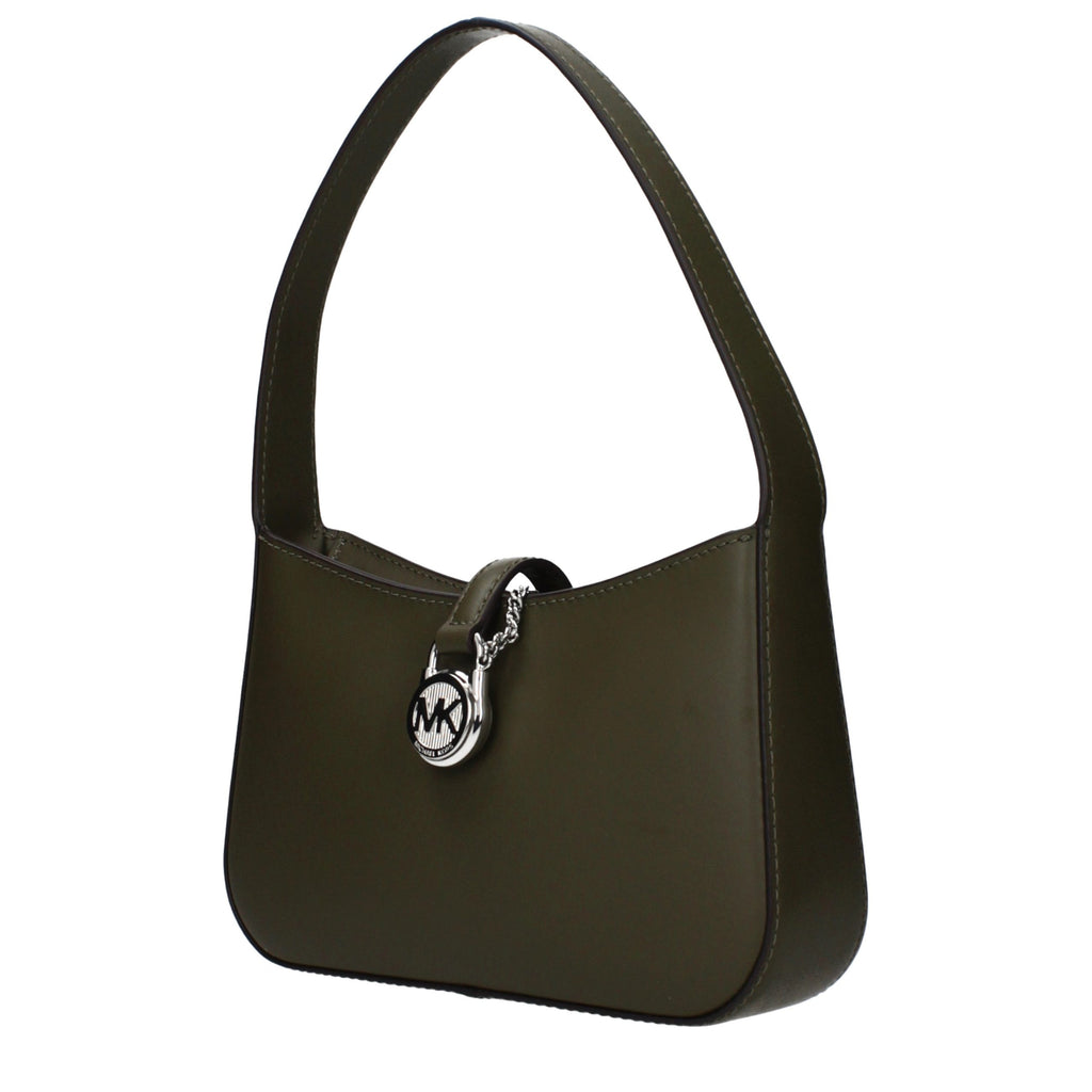 Grüne Lederhandtasche