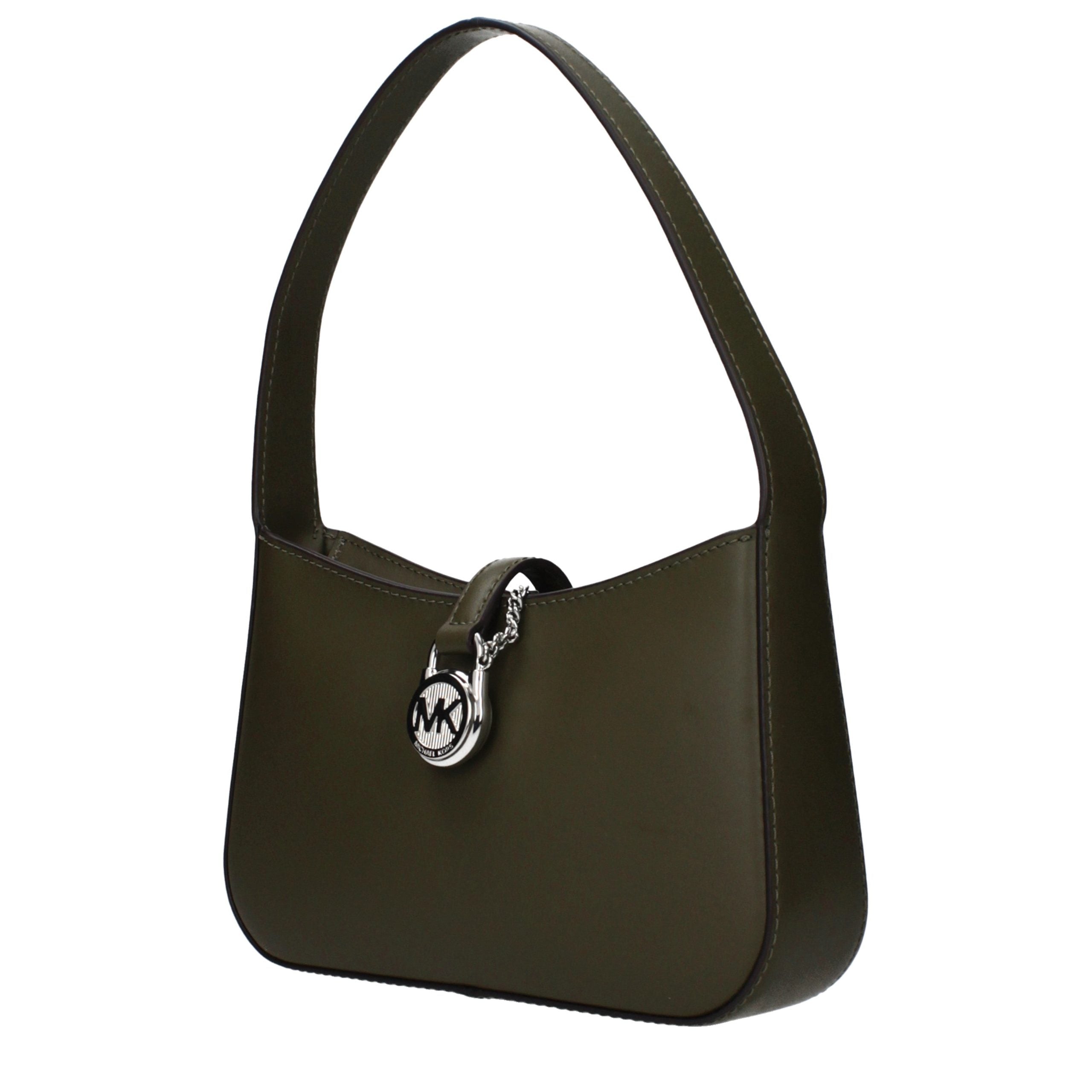 Grüne Lederhandtasche