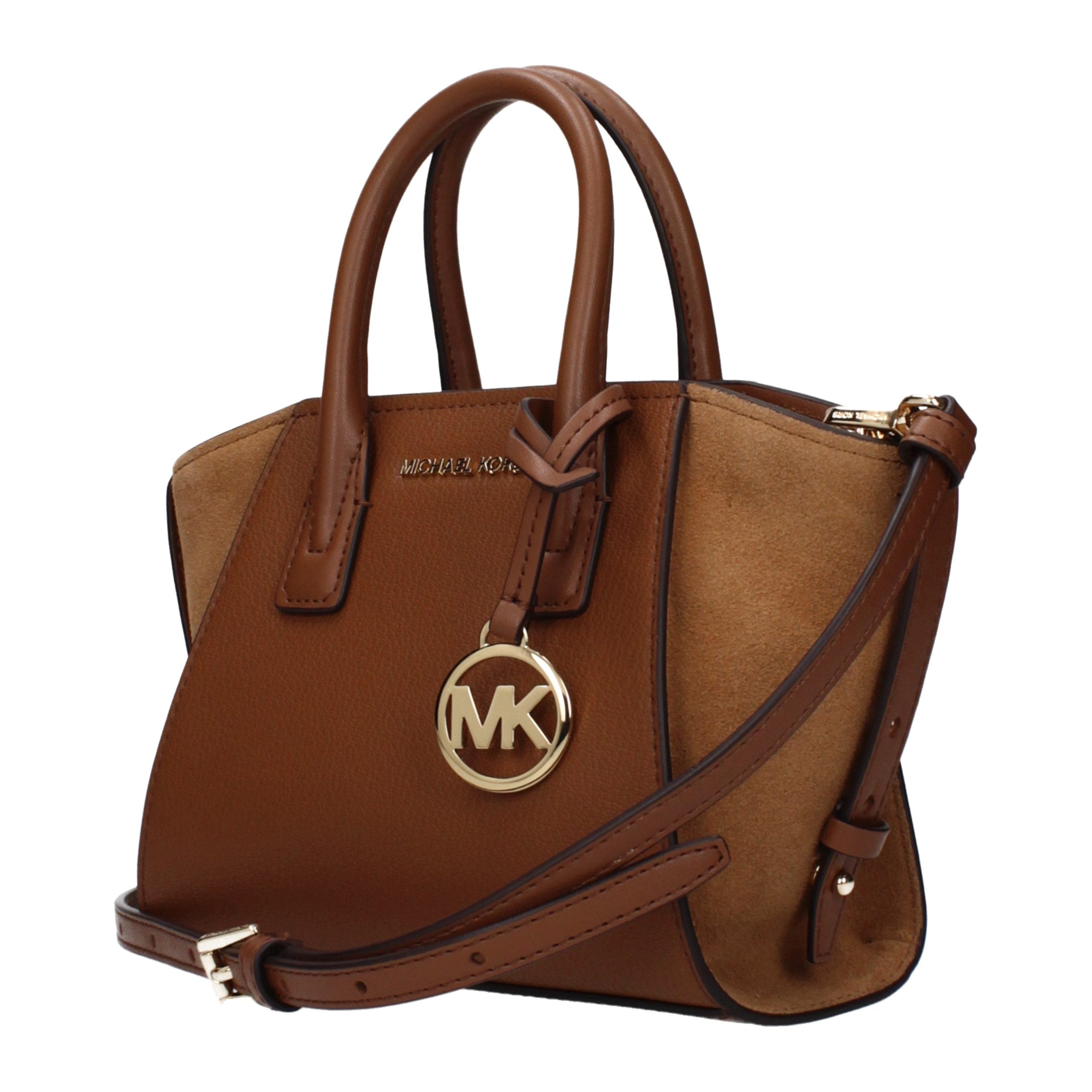 Braune Lederhandtasche