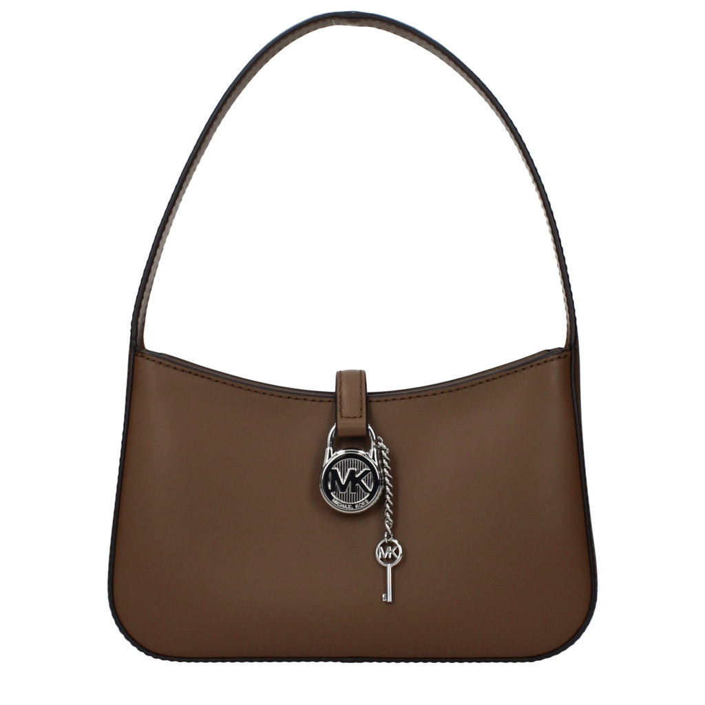 Braune Lederhandtasche