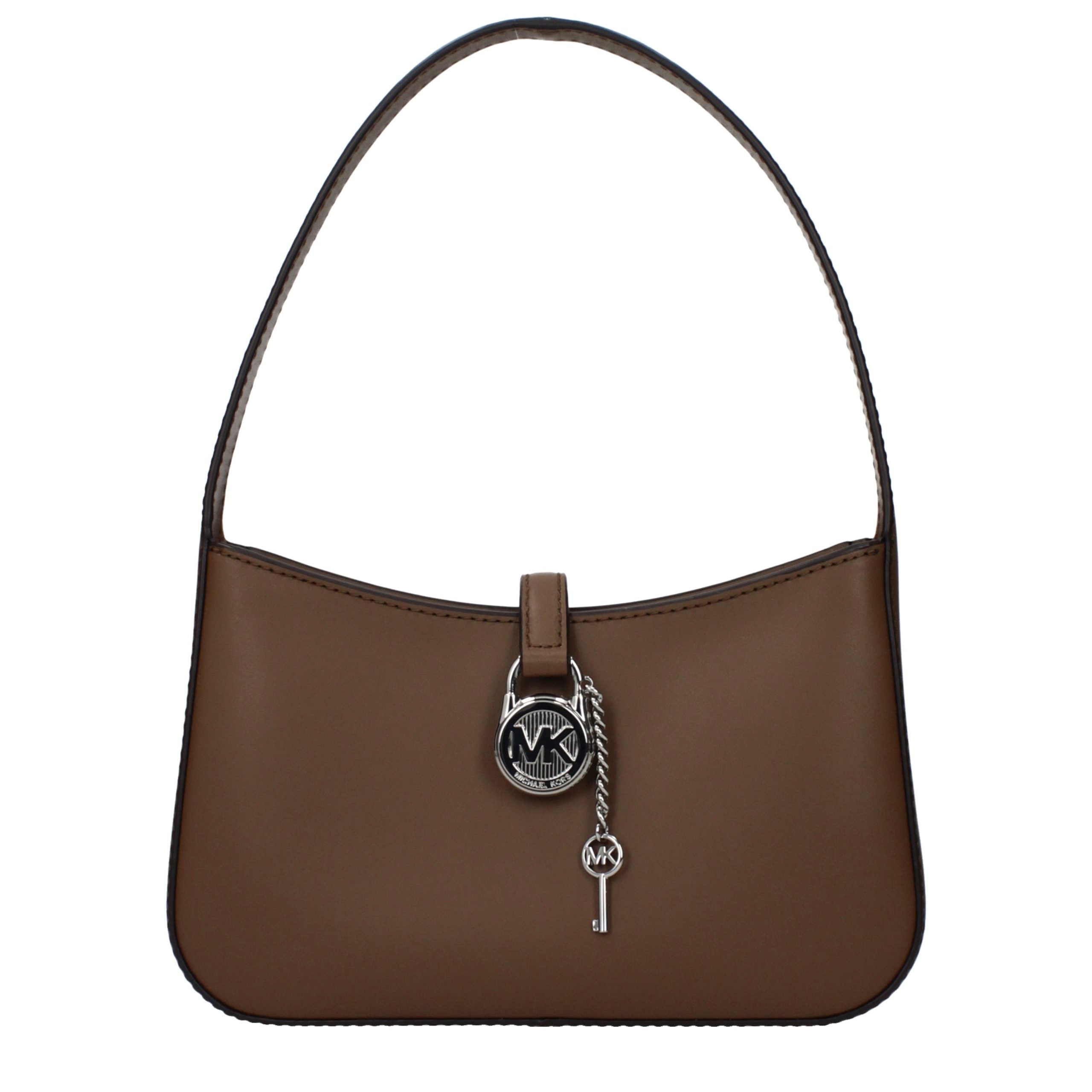 Braune Lederhandtasche