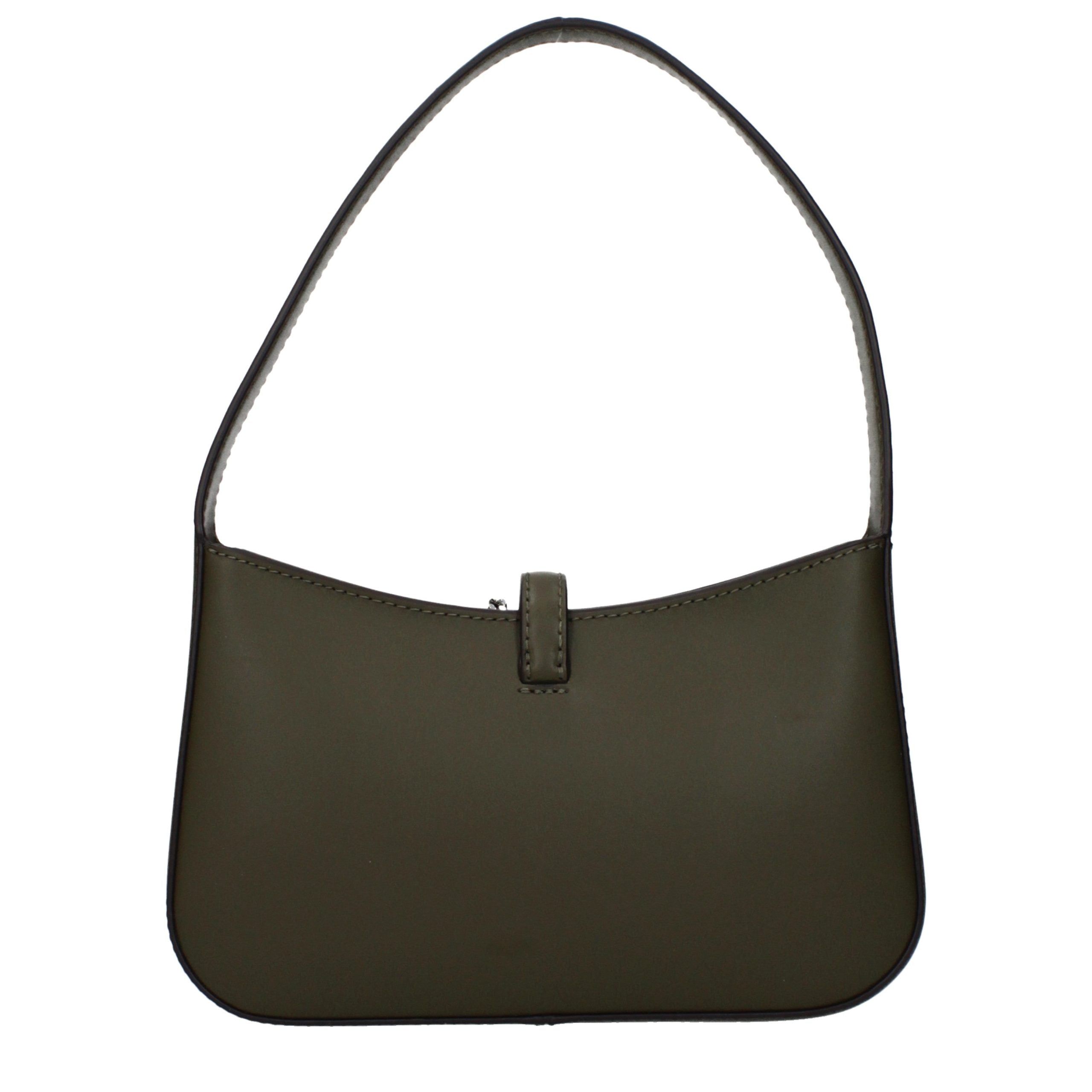 Grüne Lederhandtasche