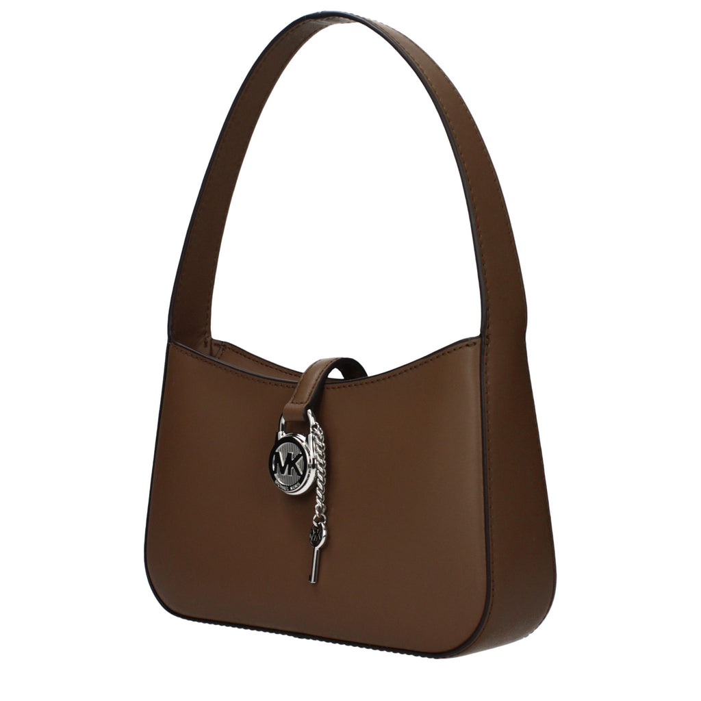 Braune Lederhandtasche