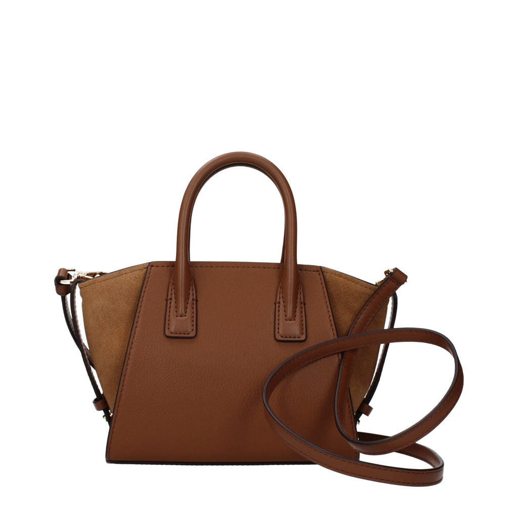 Braune Lederhandtasche