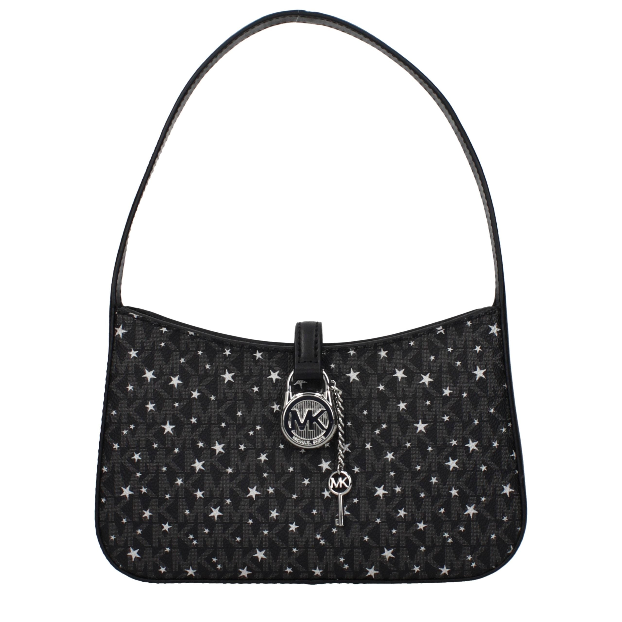 Michael Kors Schwarze Stoffhandtasche