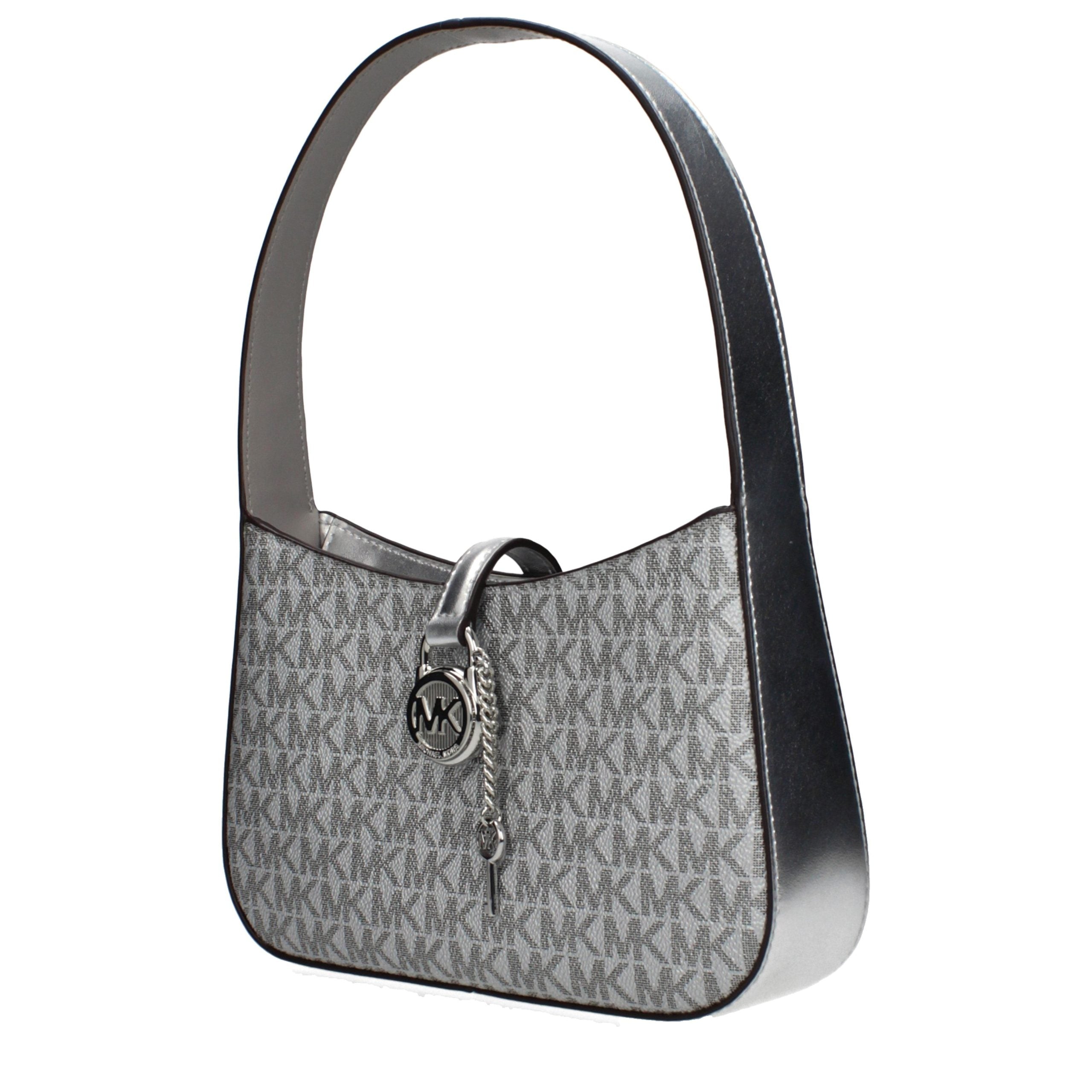 Michael Kors Graue Stoffhandtasche