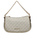 Goldfarbene Stoffhandtasche