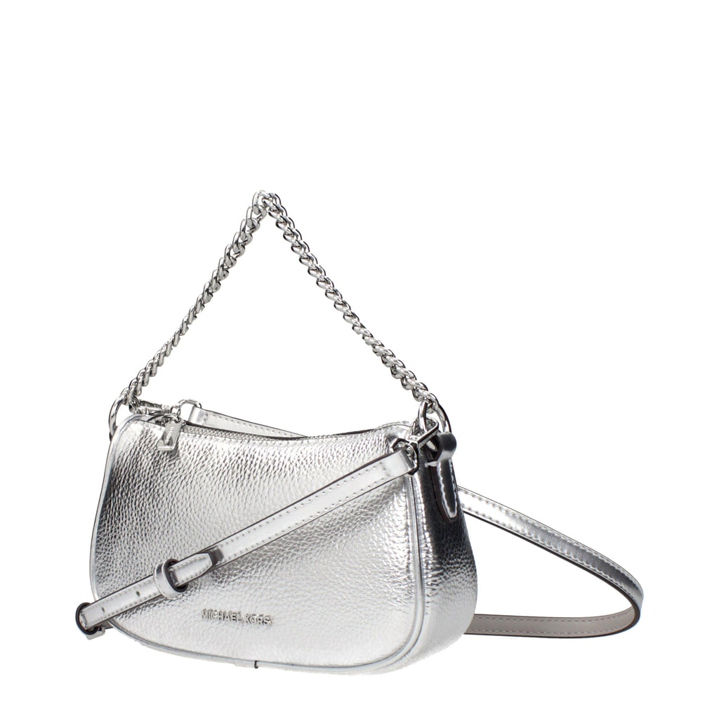 Michael Kors Graue Lederhandtasche
