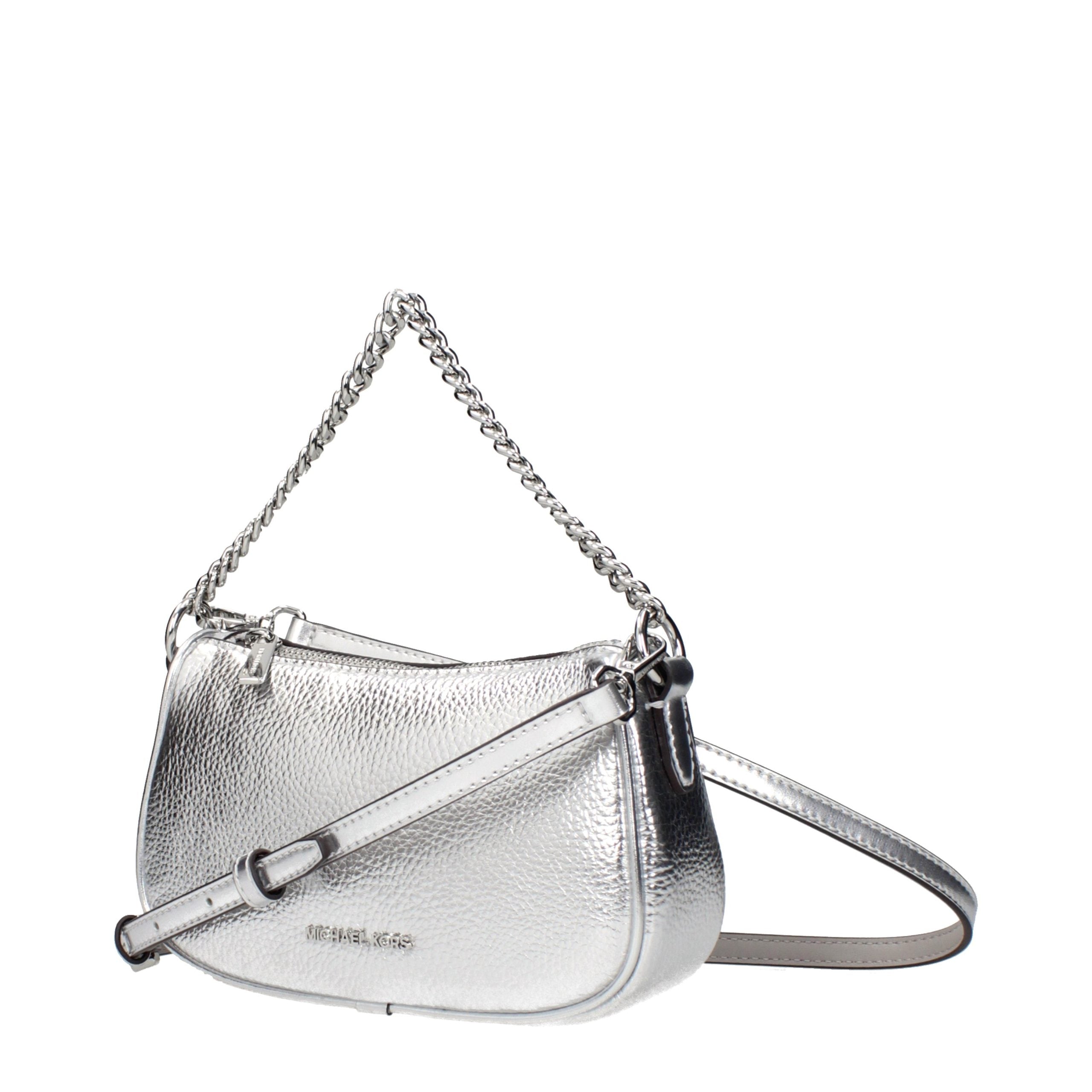 Michael Kors Graue Lederhandtasche