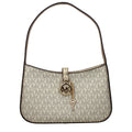 Goldfarbene Stoffhandtasche