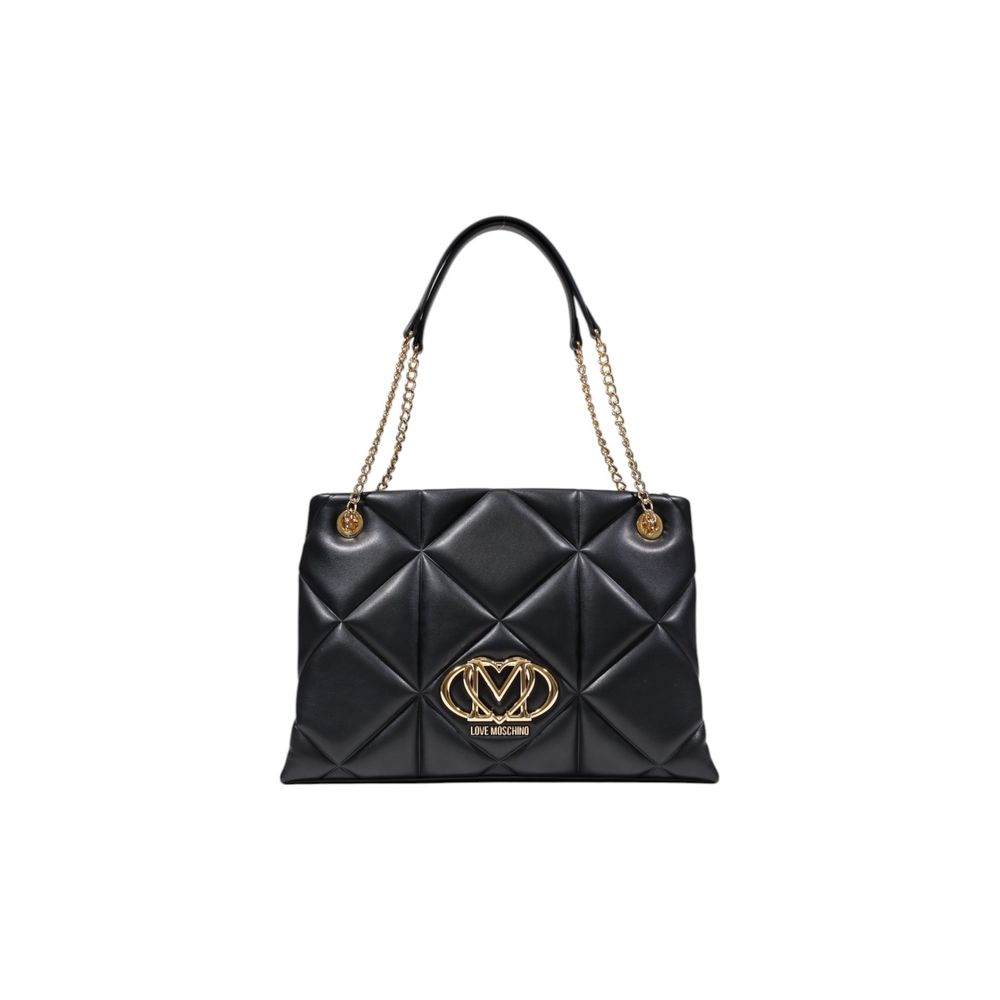 Love Moschino Schwarze Handtasche aus Polyethylen