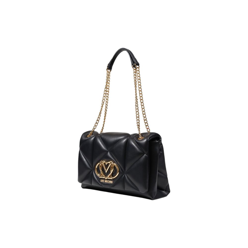 Love Moschino Schwarze Handtasche aus Polyethylen