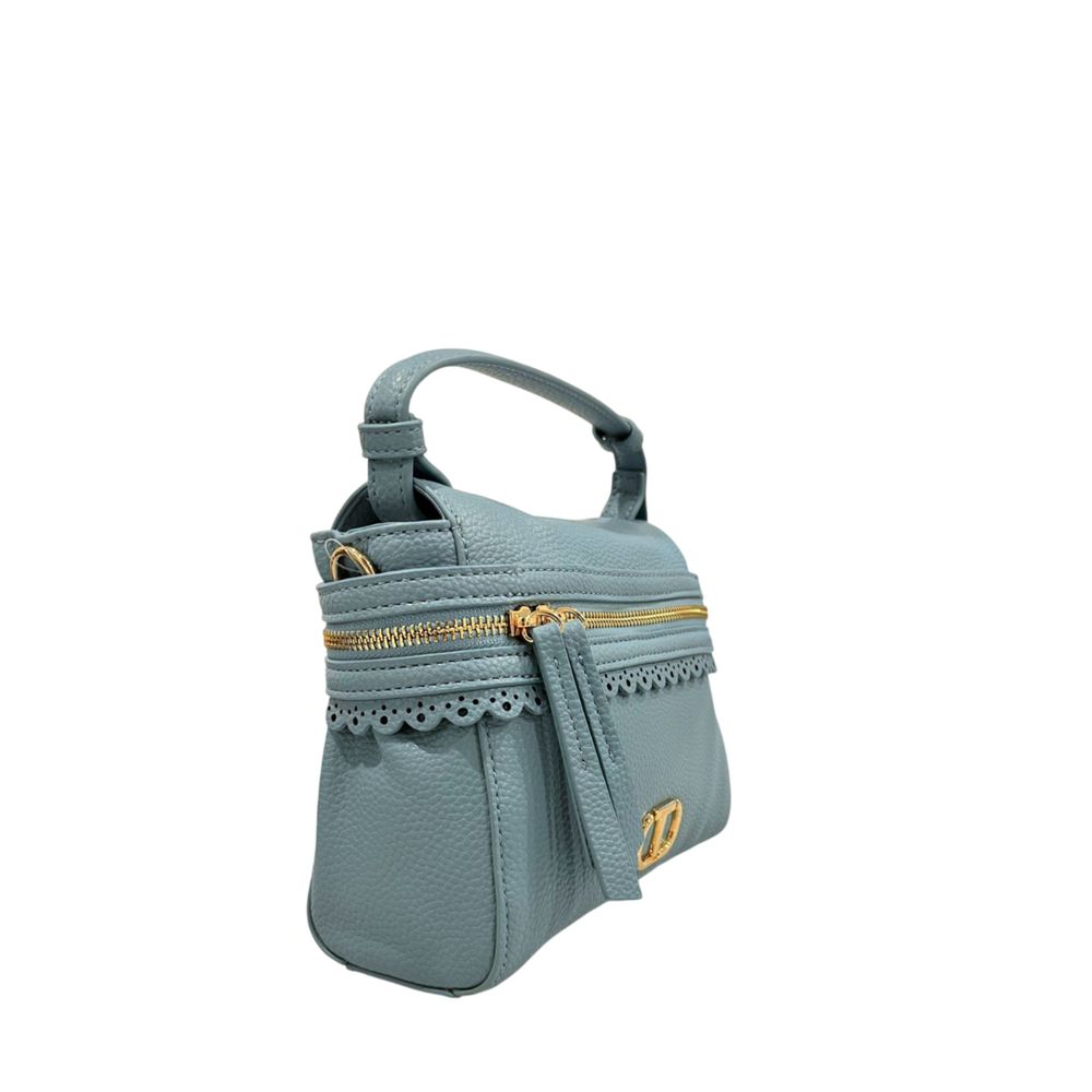 Twinset Blaue PU-Damenhandtasche