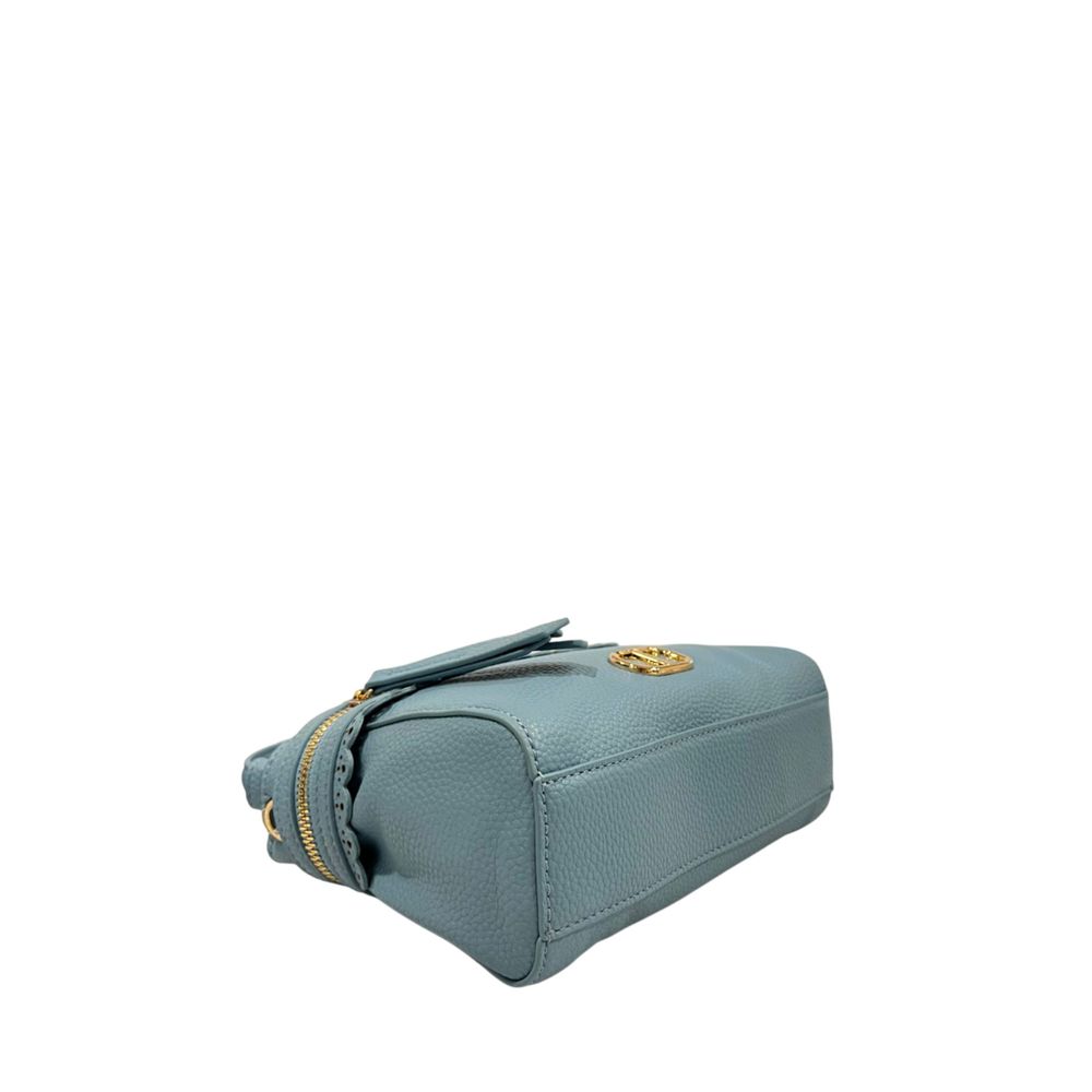 Twinset Blaue PU-Damenhandtasche