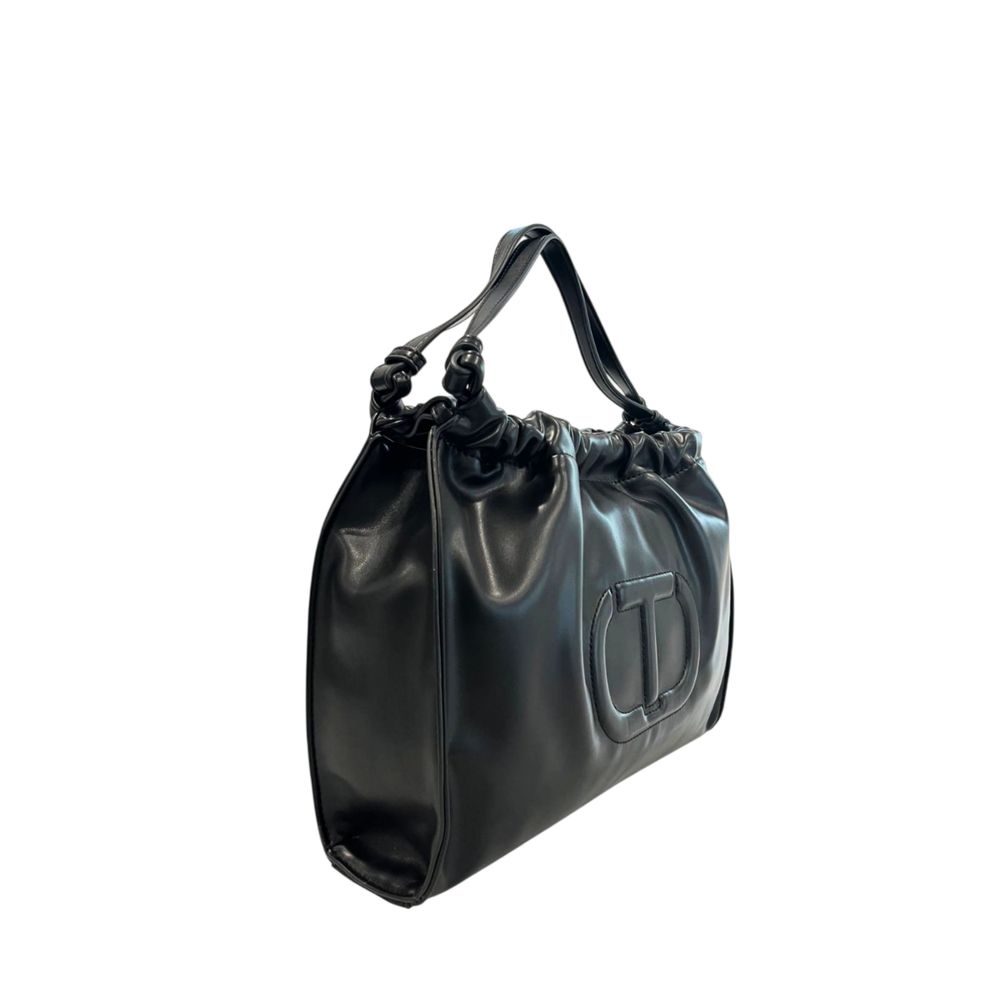 Twinset Schwarze Schultertasche aus PU für Damen