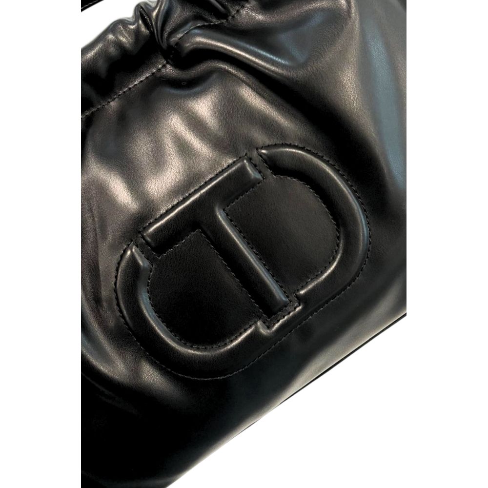 Twinset Schwarze Schultertasche aus PU für Damen