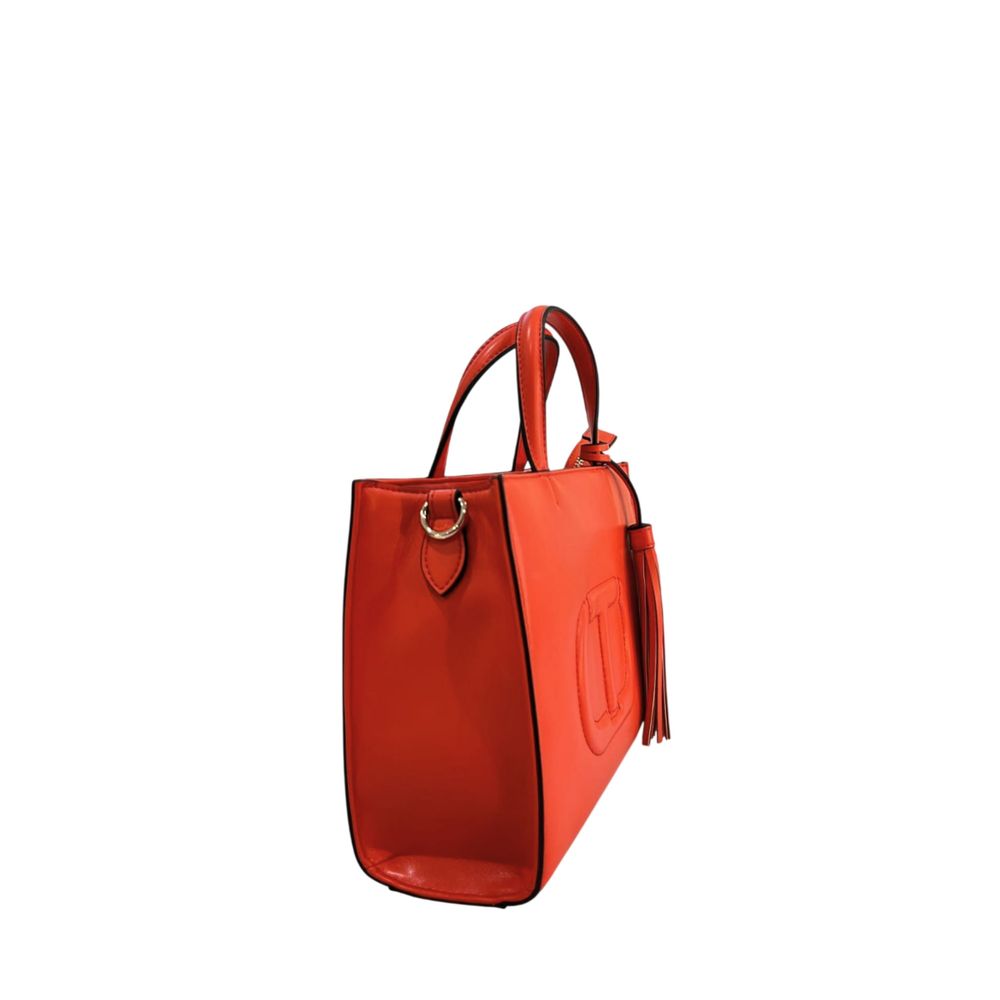 Twinset Orange Kunstleder-Handtasche für Damen