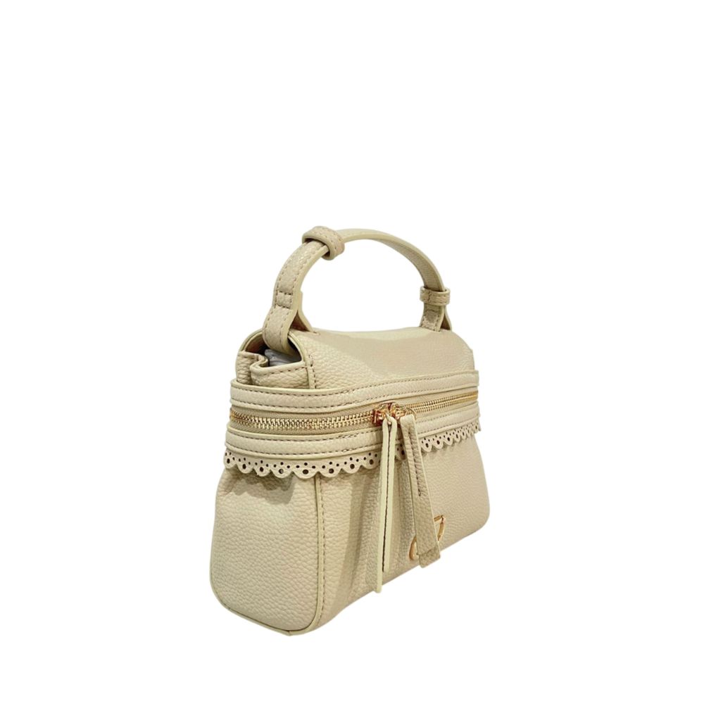 Twinset Beige PU Damen Handtasche