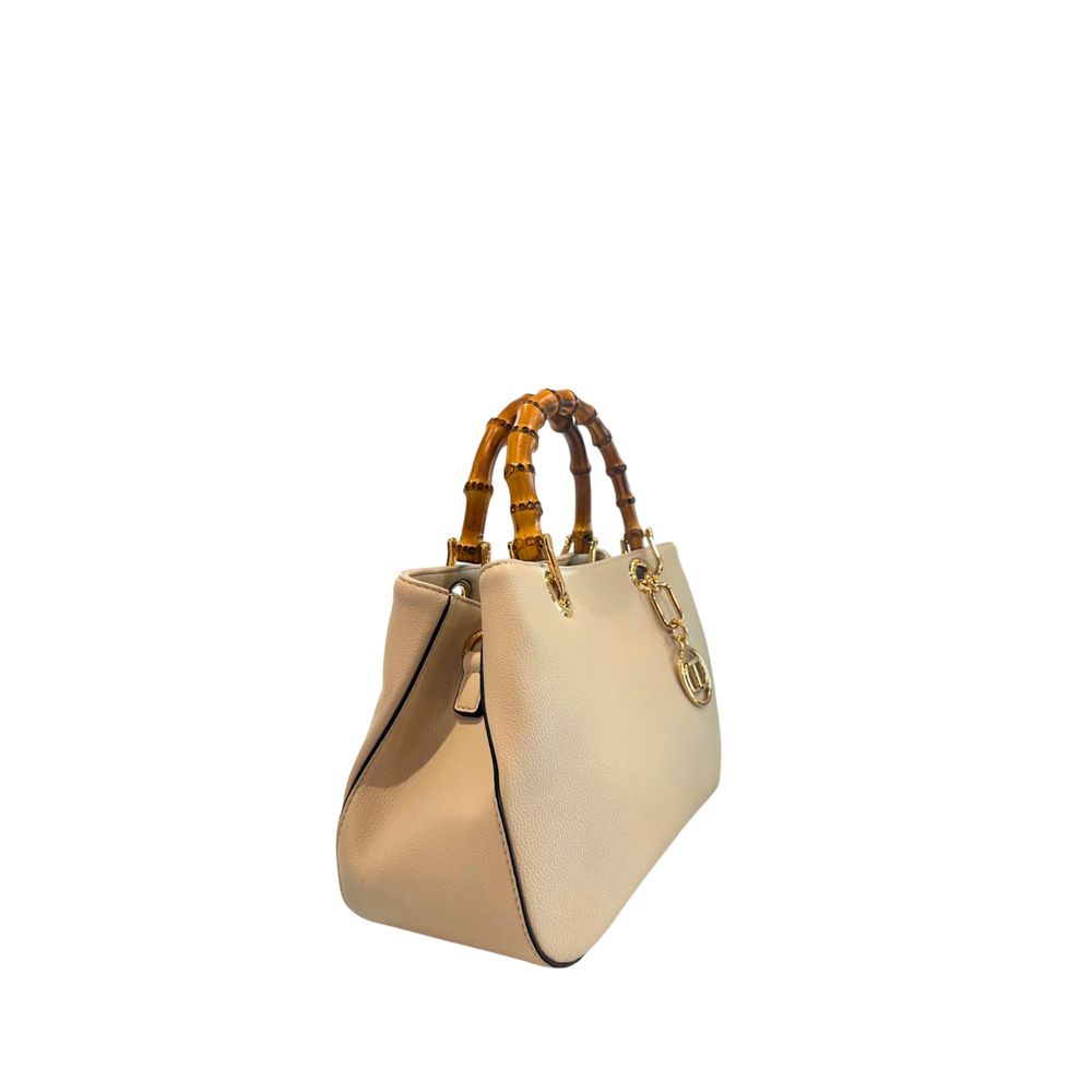 Twinset Beige PU Damen Handtasche